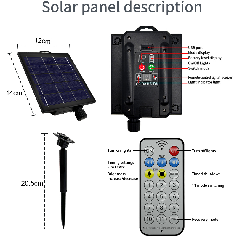 HCP179  太阳能乳白球灯串